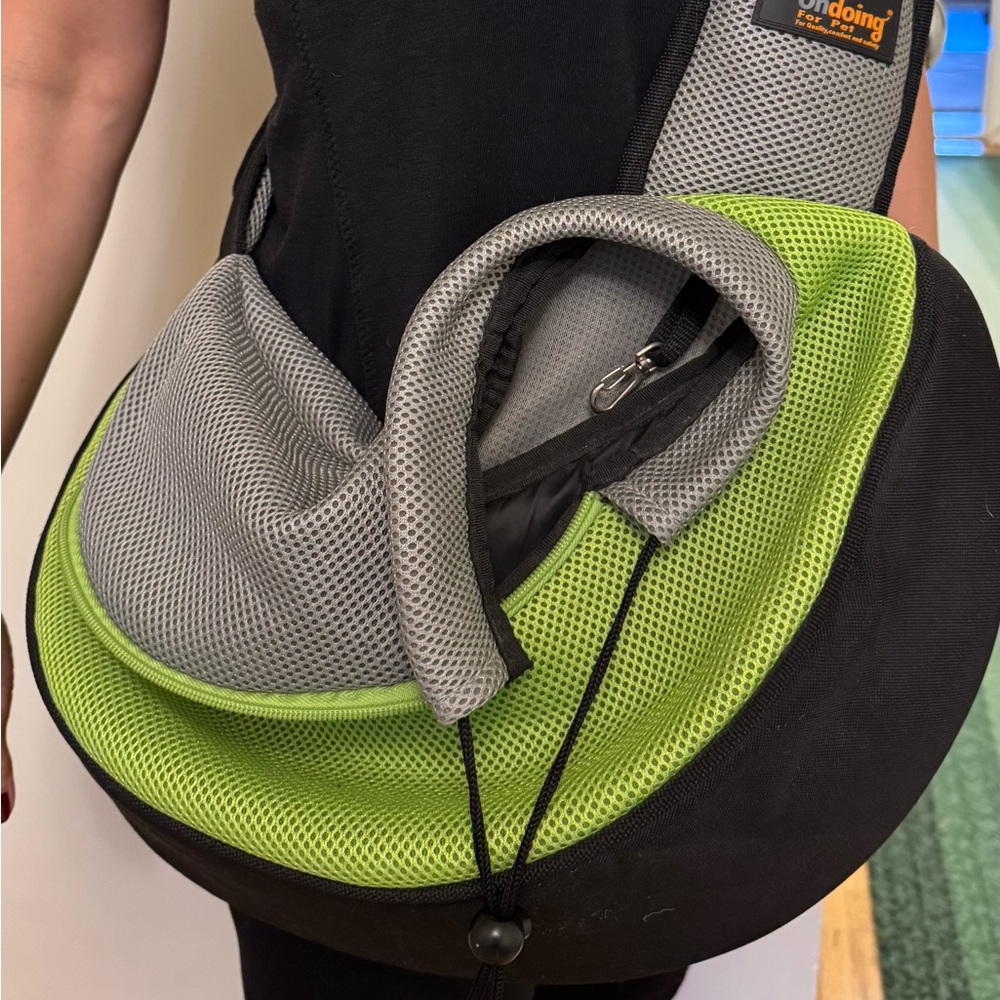 Crossbody-sling small dog carrier